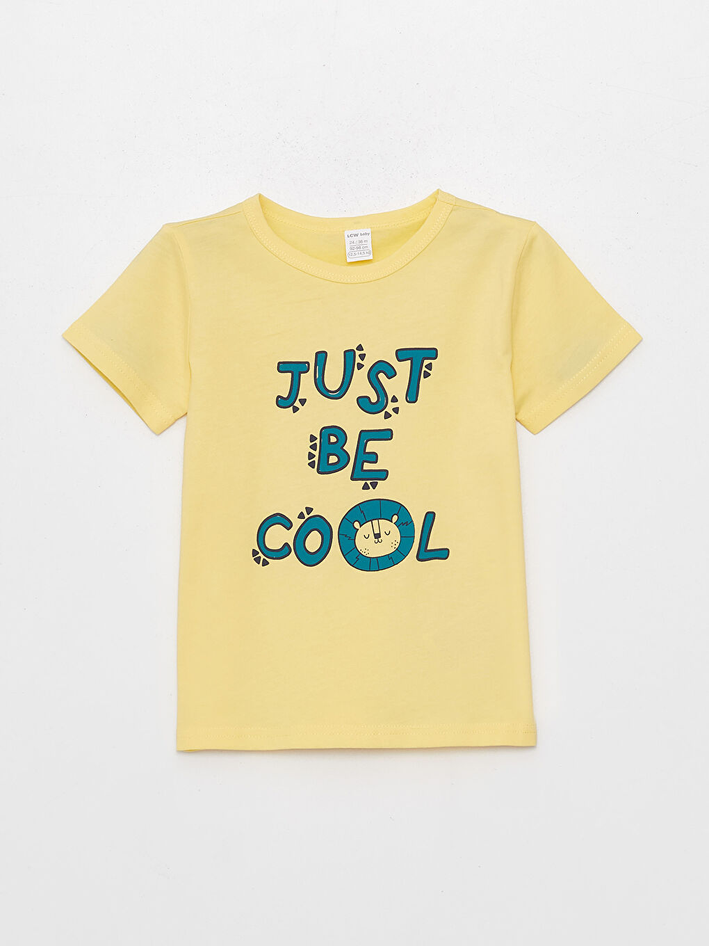 Sarı Bisiklet Yaka Kısa Kollu Erkek Bebek Tişört-3