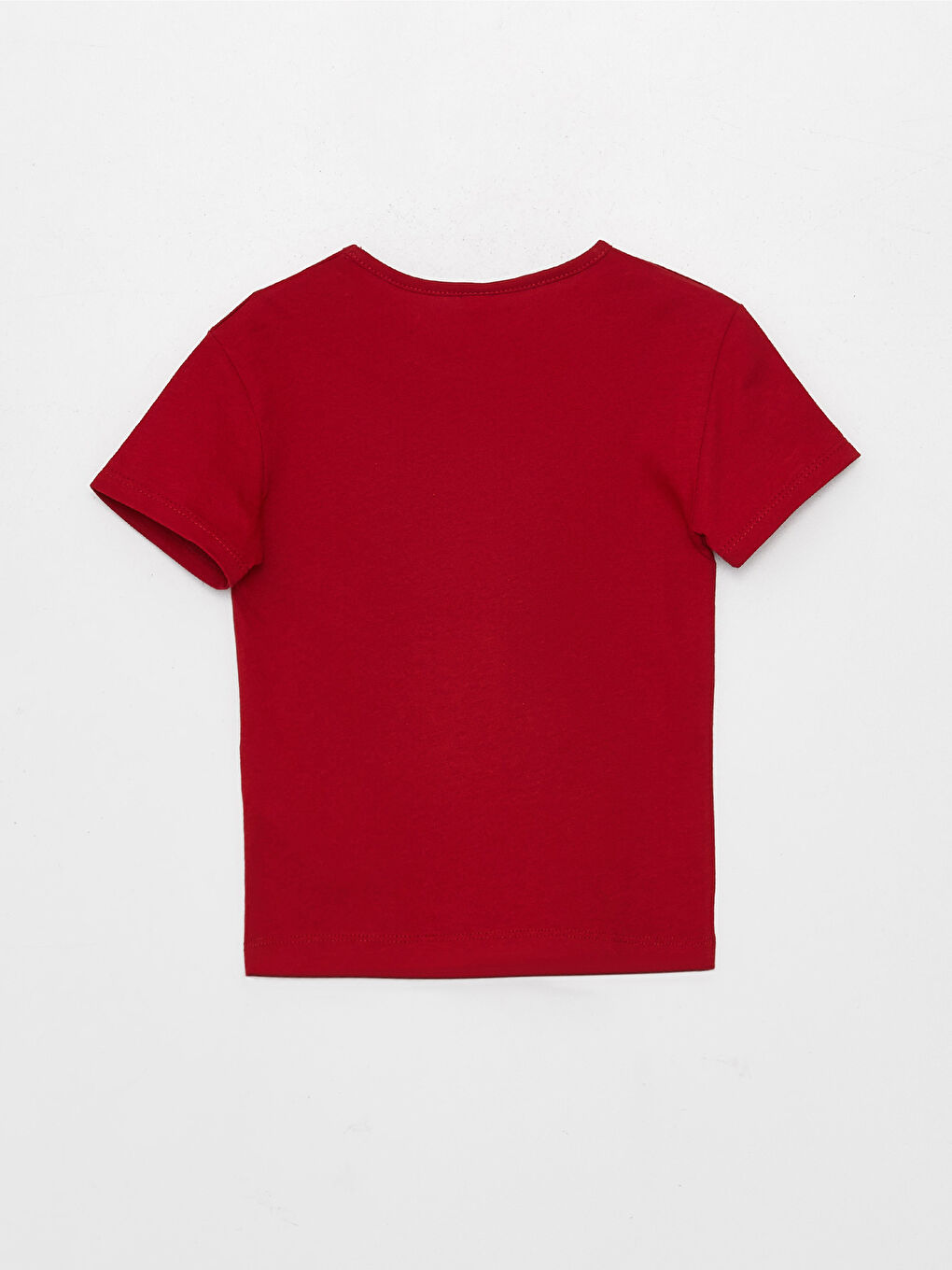 Kırmızı Bisiklet Yaka Baskılı Kız Bebek Tişört-4