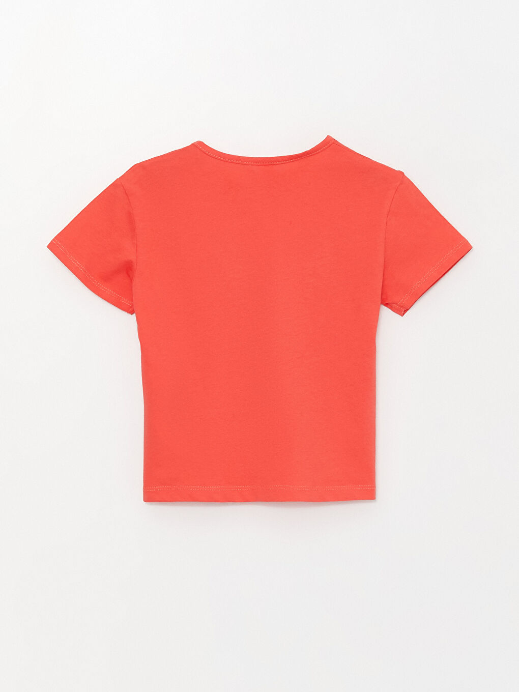 Turuncu Bisiklet Yaka Kız Bebek Tişört-4