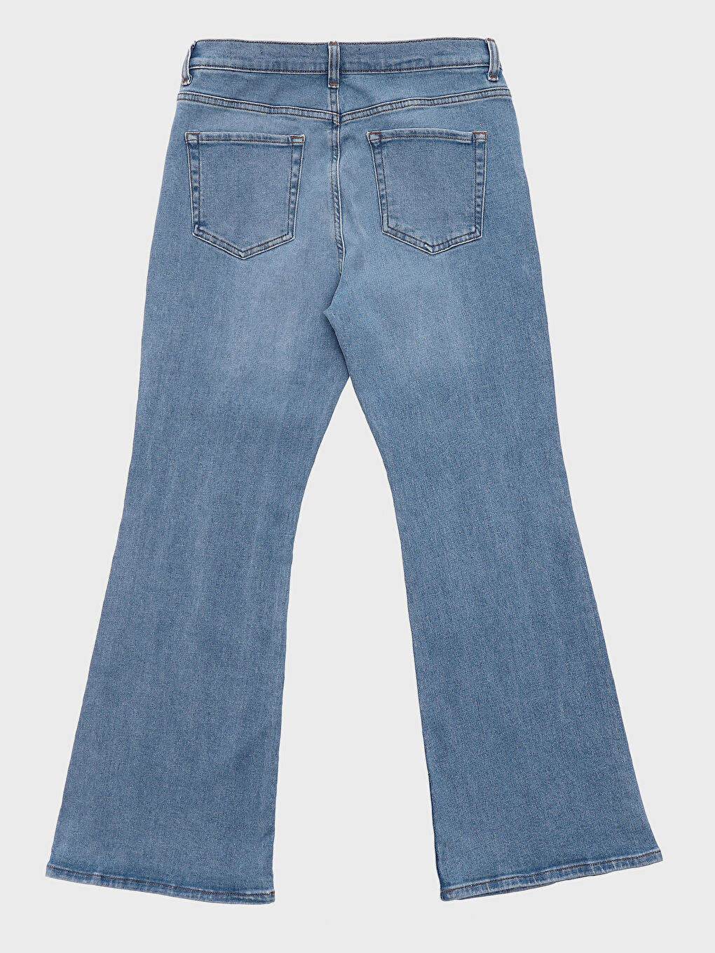 Normal Waist Mars Flare Women's Jean Trousers-2