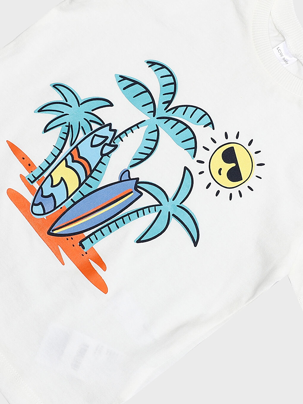 Crew Neck Short Sleeve Printed Baby Boys' T-Shirt and Shorts 2 Pack Set-4