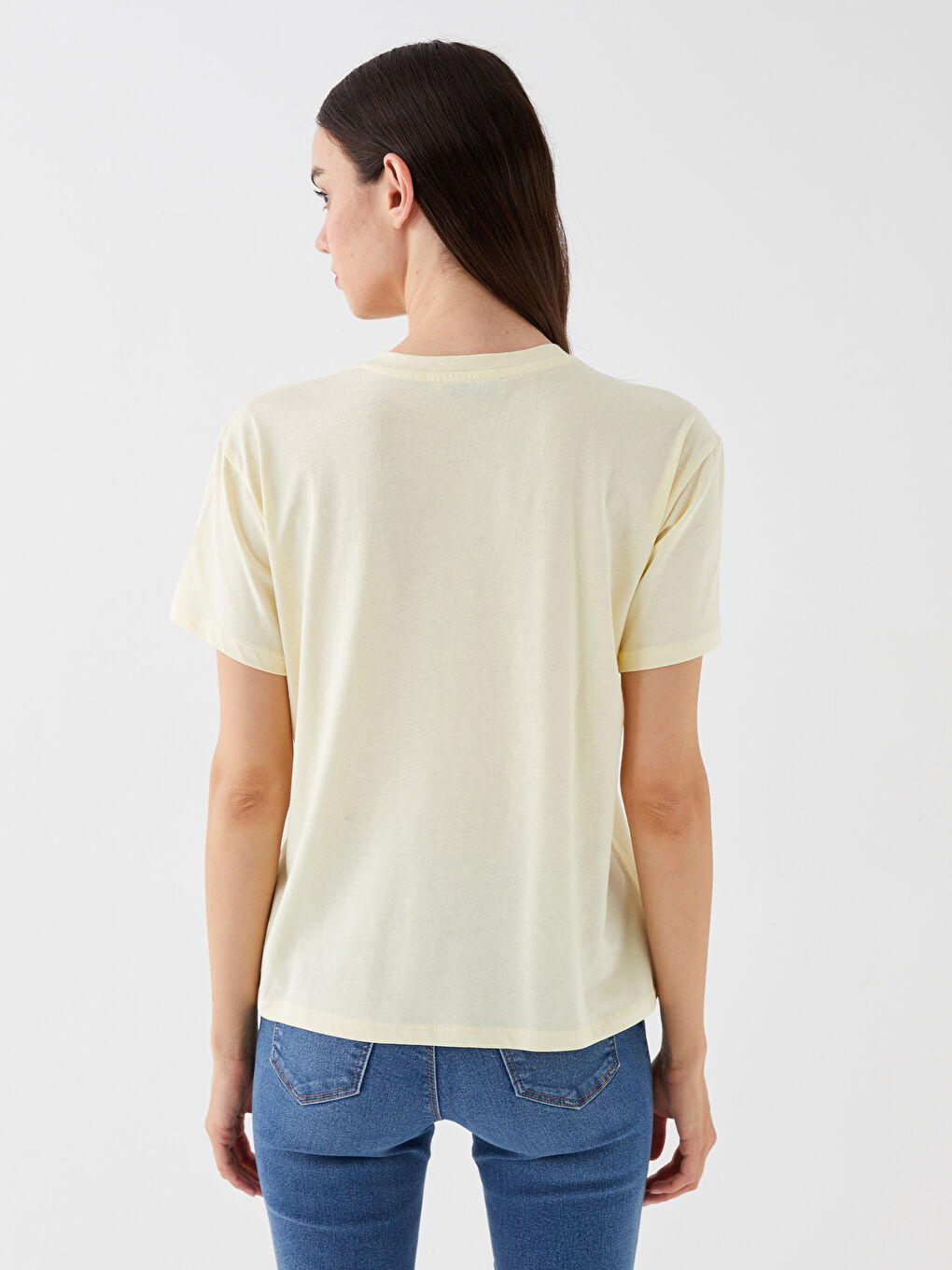 LCW Vision Crew Neck Printed Short Sleeve Women's T-Shirt -S3JH24Z8-FDR