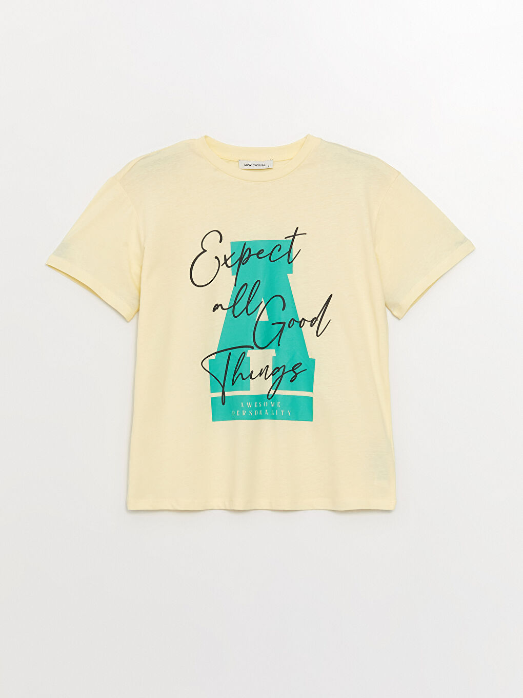 LCW Vision Crew Neck Printed Short Sleeve Women's T-Shirt -S3JH24Z8-FDR