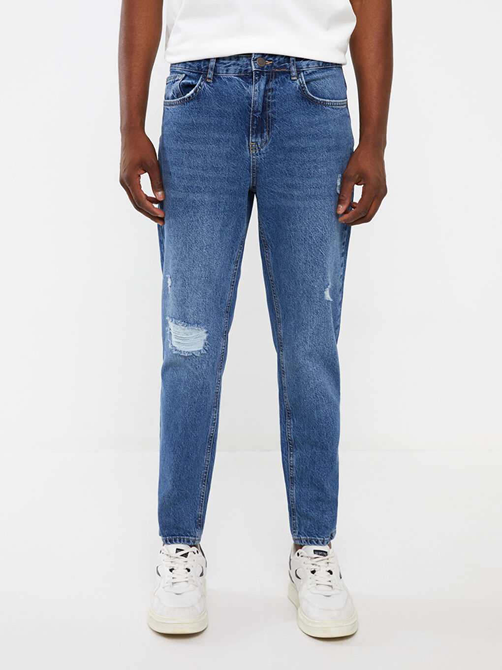 بنطلون جينز رجالي 750 سليم فيت-2