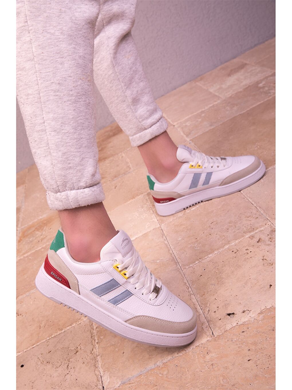 Mavi Bağcıklı Erkek Spor Ayakkabı-1