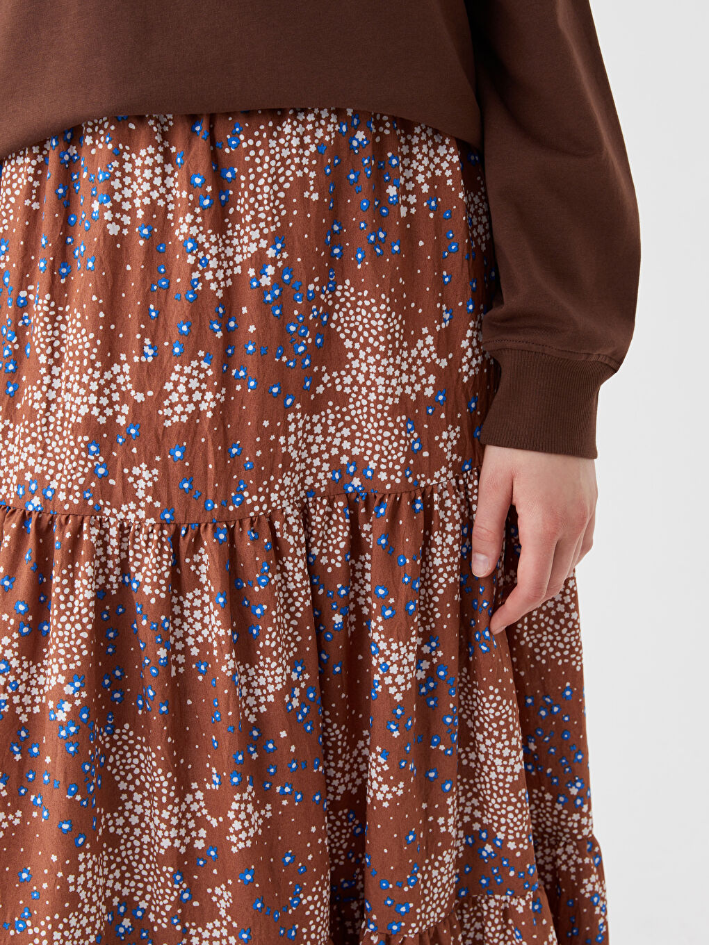 Women Skirt With Elastic Waist Pattern -S3JH95Z8-LQY