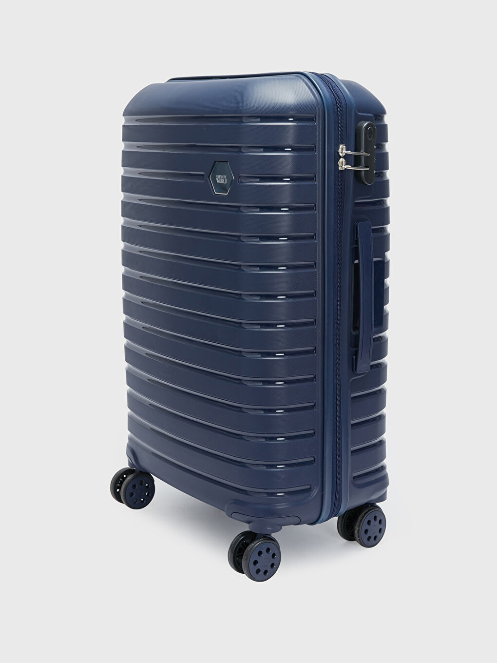 LCW ACCESSORIES Lacivert Kilit Detaylı Büyük Boy Valiz - 1