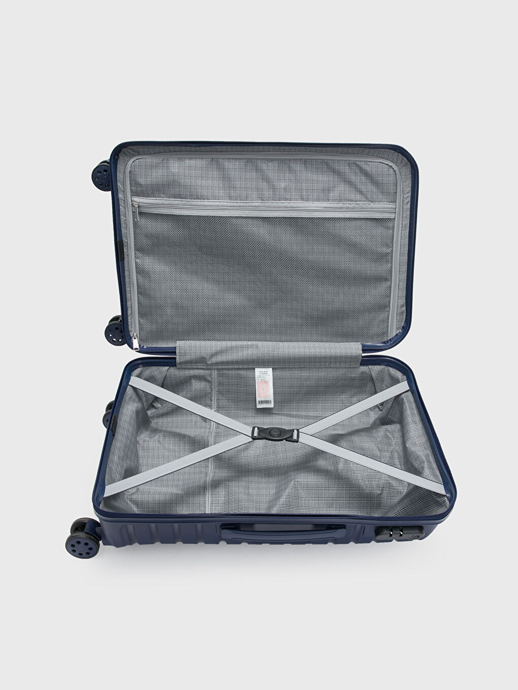 Lacivert Kilit Detaylı Küçük Boy Valiz-3