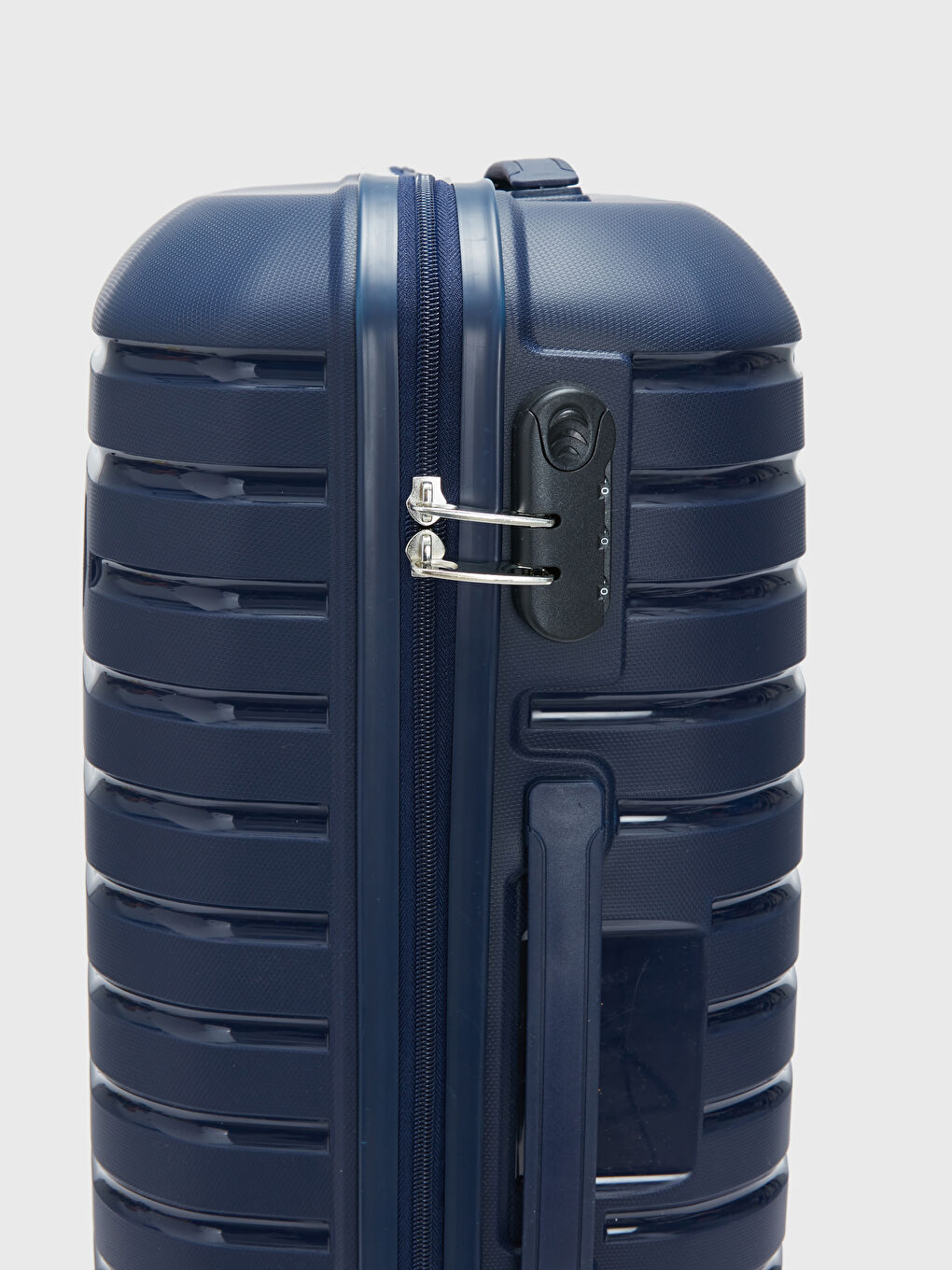 Lacivert Kilit Detaylı Küçük Boy Valiz-4