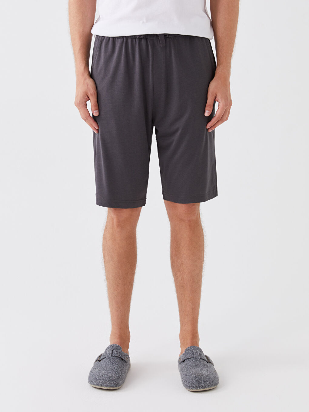 Standard Fit Men's Pyjama Bottom Shorts-2