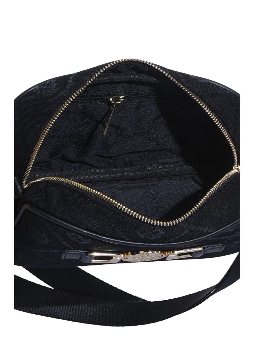 Siyah Desenli Ayarlanabilir Askılı Kadın Omuz Çantası-3