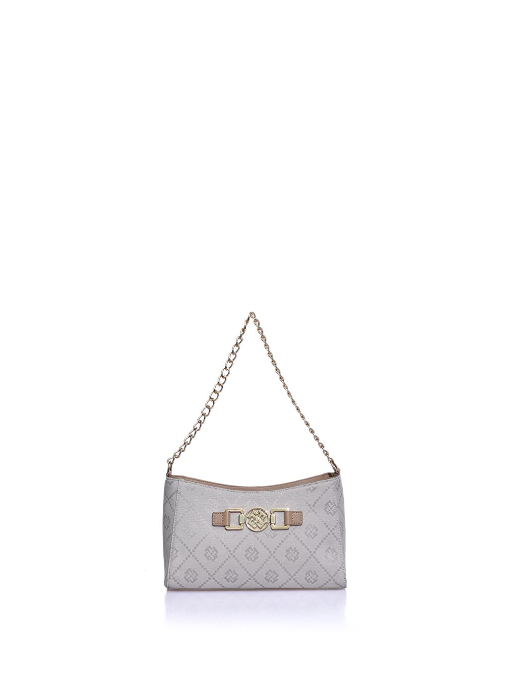 Bej Desenli Ayarlanabilir Askılı Kadın Omuz Çantası