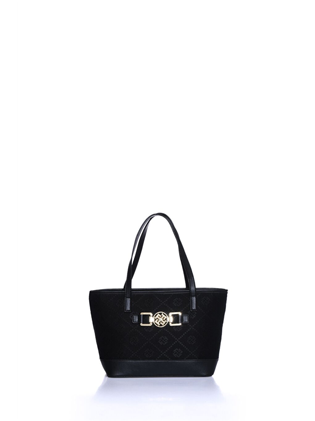 Siyah Desenli Ayarlanabilir Askılı Kadın Omuz Çantası