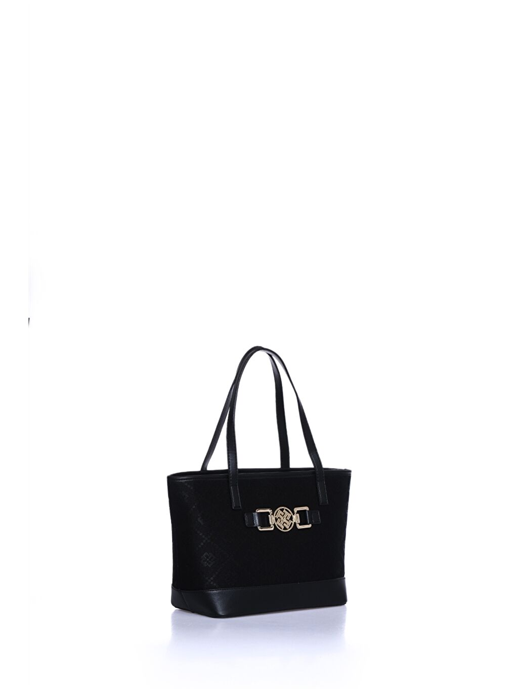 Siyah Desenli Ayarlanabilir Askılı Kadın Omuz Çantası-1