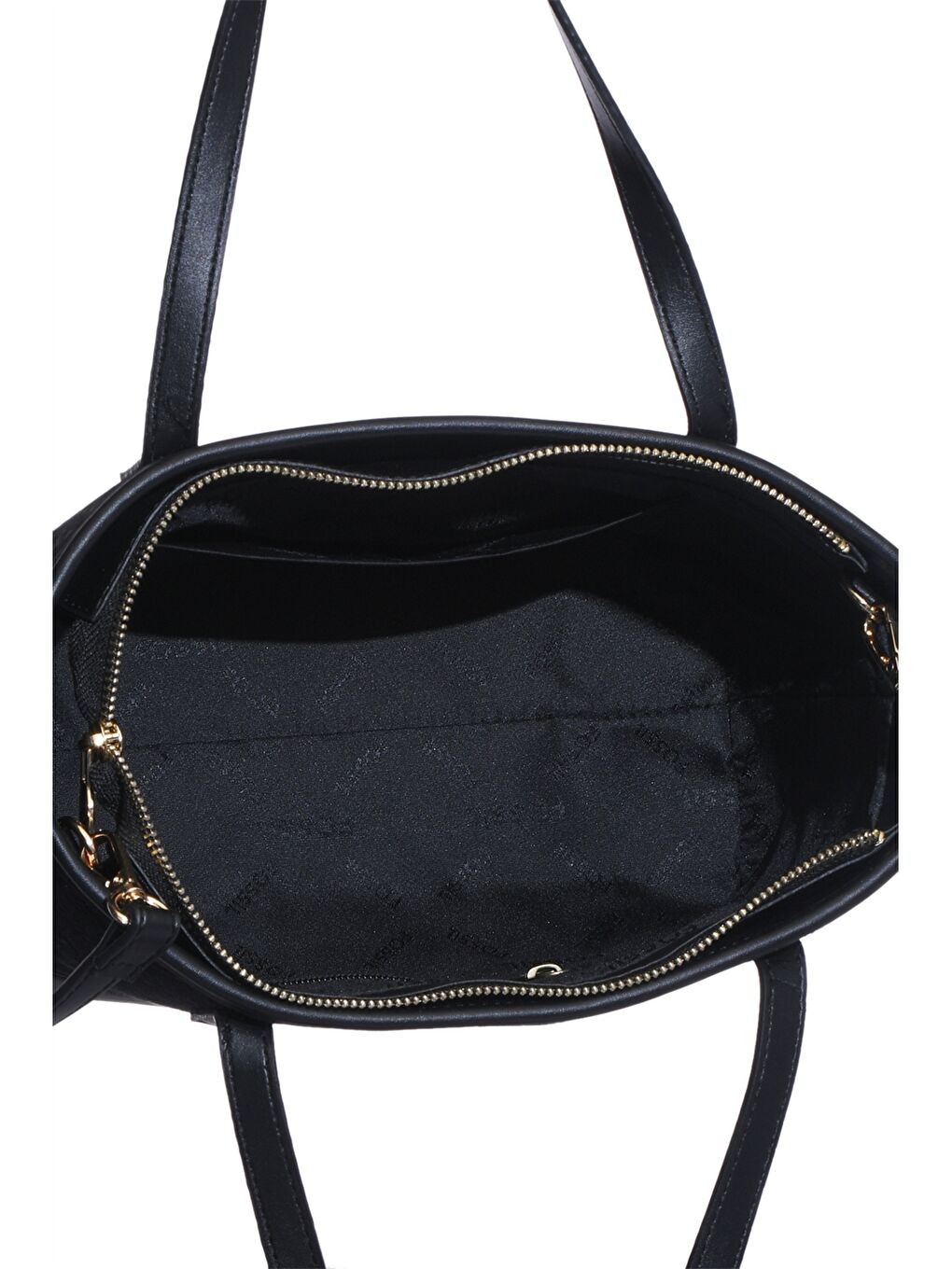 Siyah Desenli Ayarlanabilir Askılı Kadın Omuz Çantası-3