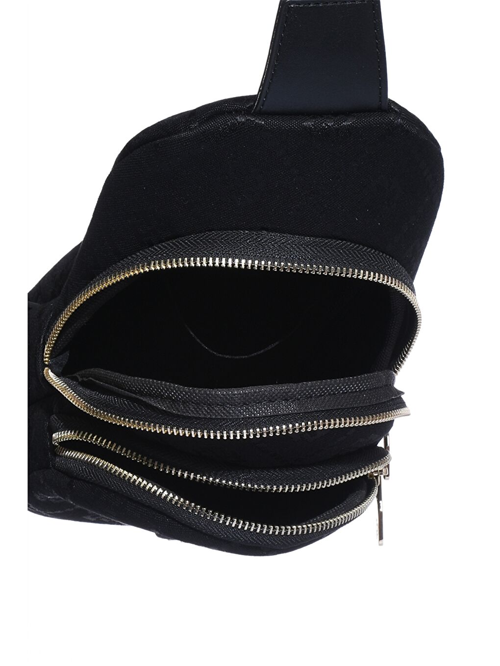 Siyah Baskılı Kadın Göğüs Çantası-3