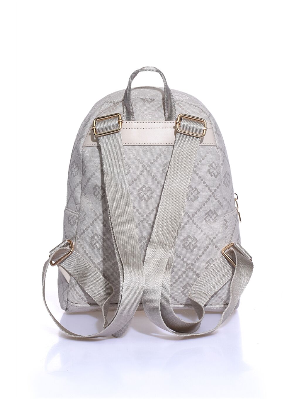 Bej Desenli Ayarlanabilir Askılı Kadın Sırt Çantası-2