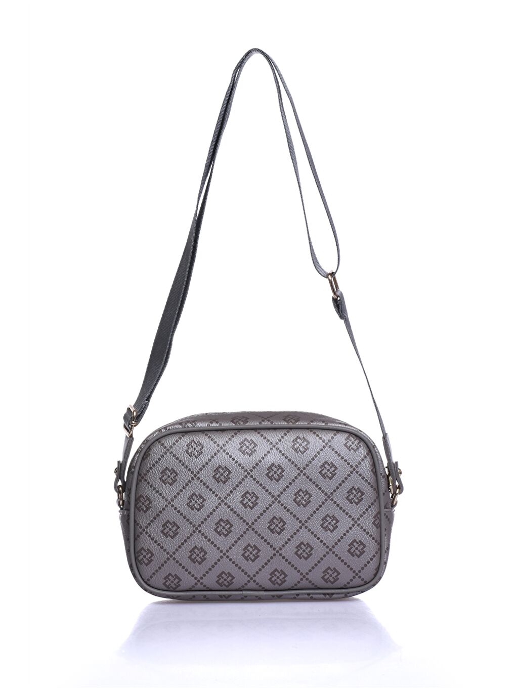 Kahverengi Deri Görünümlü Desenli Kadın Omuz Çantası-2