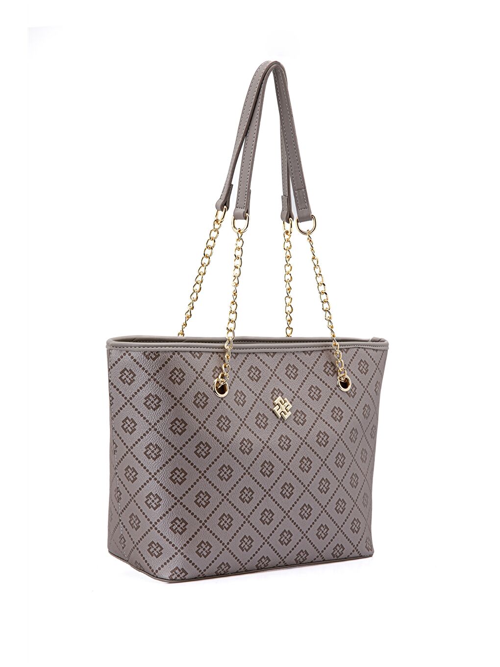 Kahverengi Deri Görünümlü Desenli Kadın Omuz Çantası-3