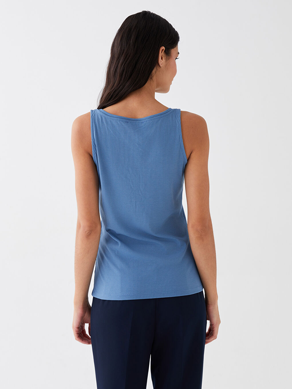 LCWAIKIKI Basic Women's U Neck Plain Tank Top -S3JI96Z8-MT2