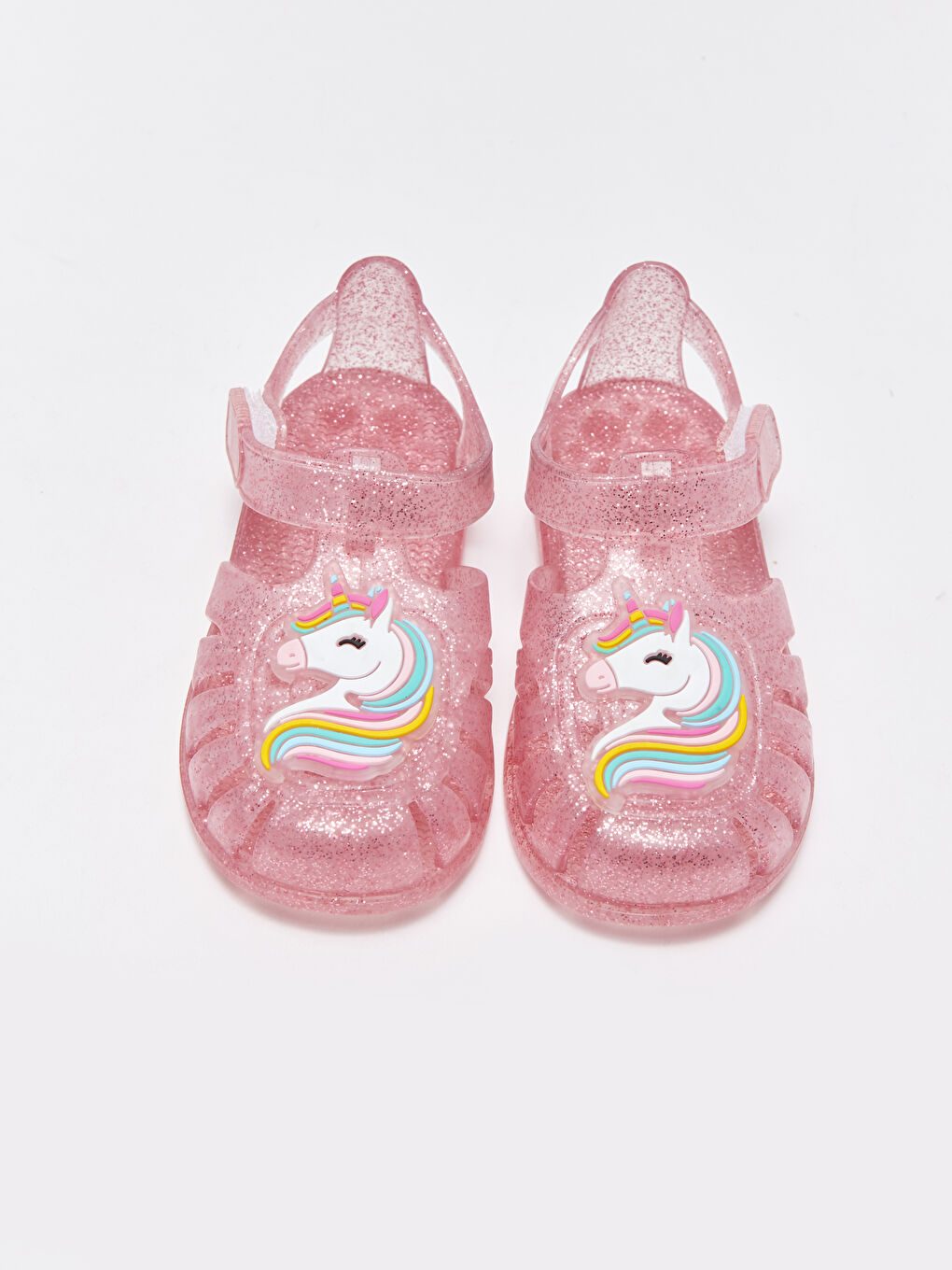 Pembe Cırt Cırtlı Kız Bebek Sandaleti-2