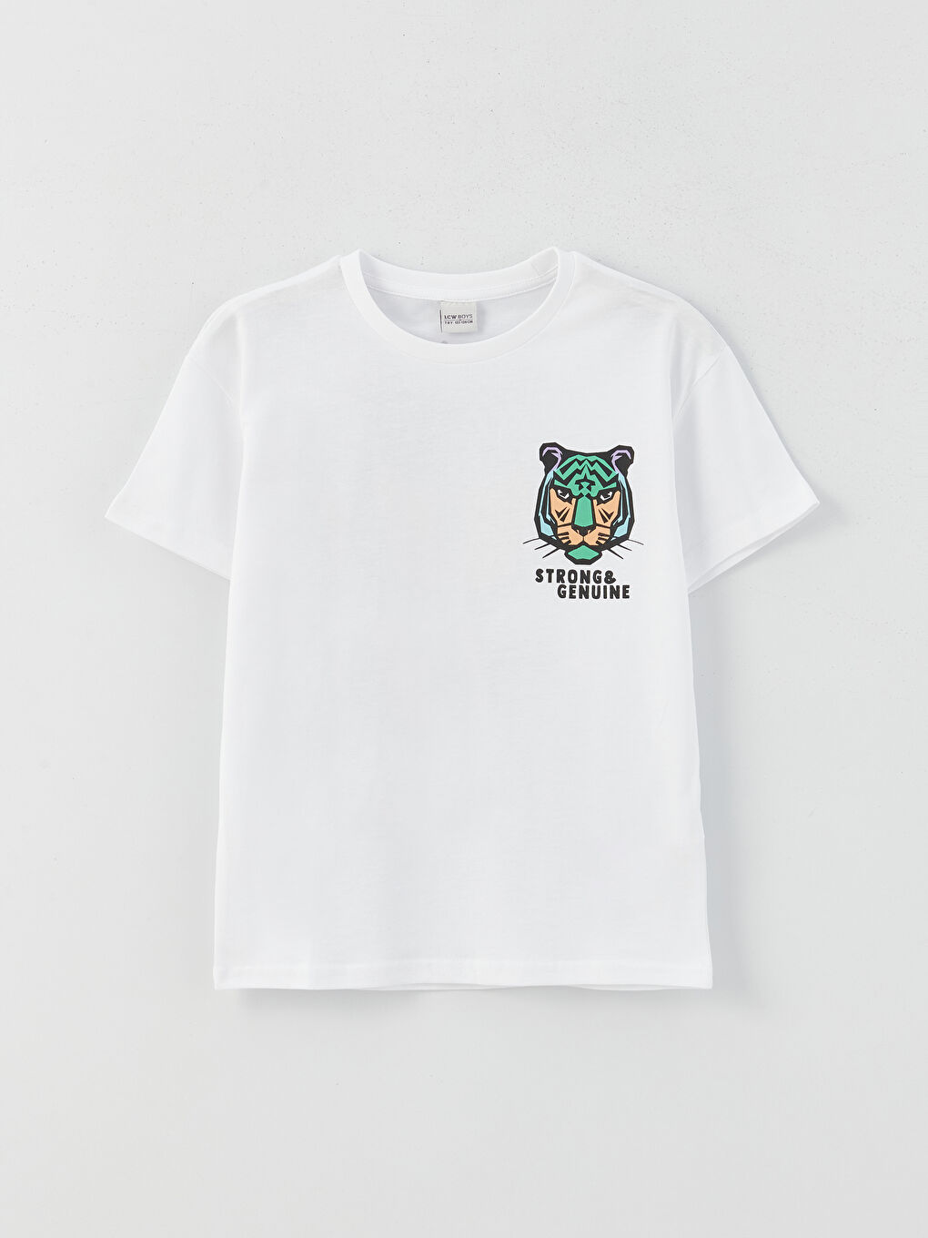 تيشيرت للأولاد بكم قصير وياقة دائرية واسع ومريح-2