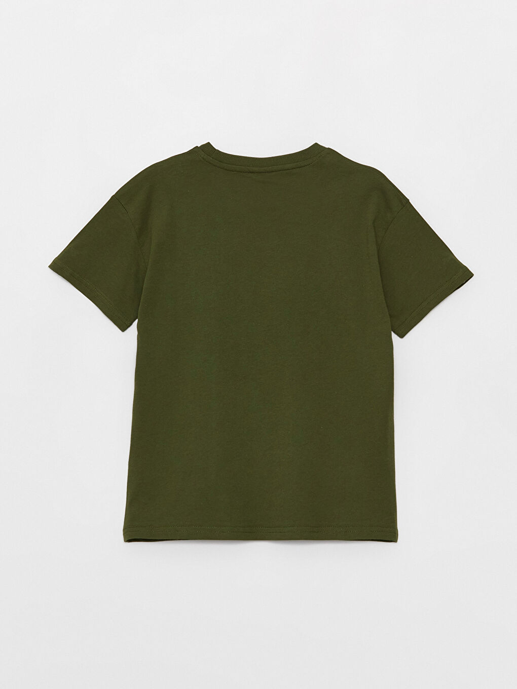 تي شيرت للأولاد ياقة دائرية مريح وواسع شوية مطبوع-1