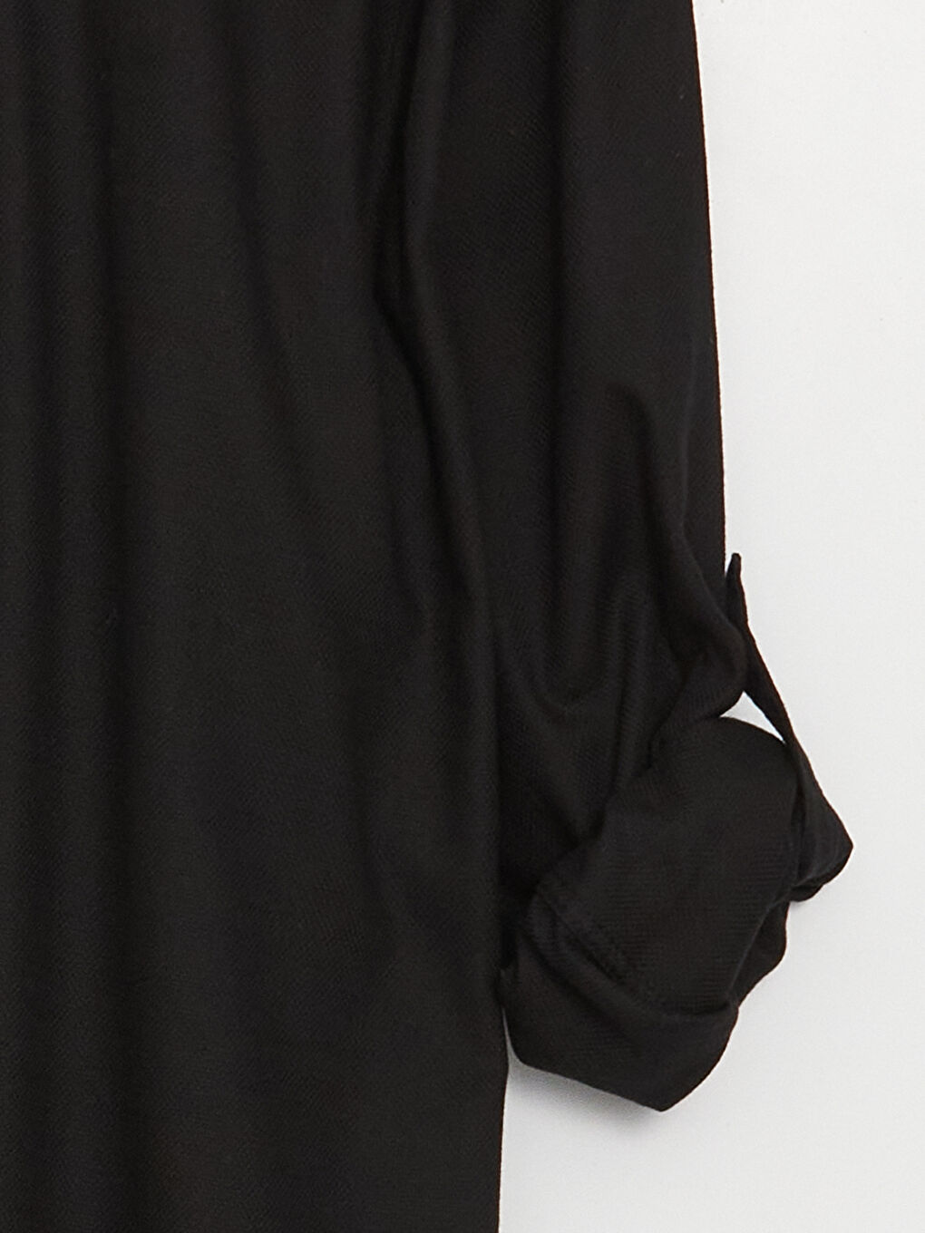 Siyah Regular Fit Uzun Kollu Erkek Gömlek-7