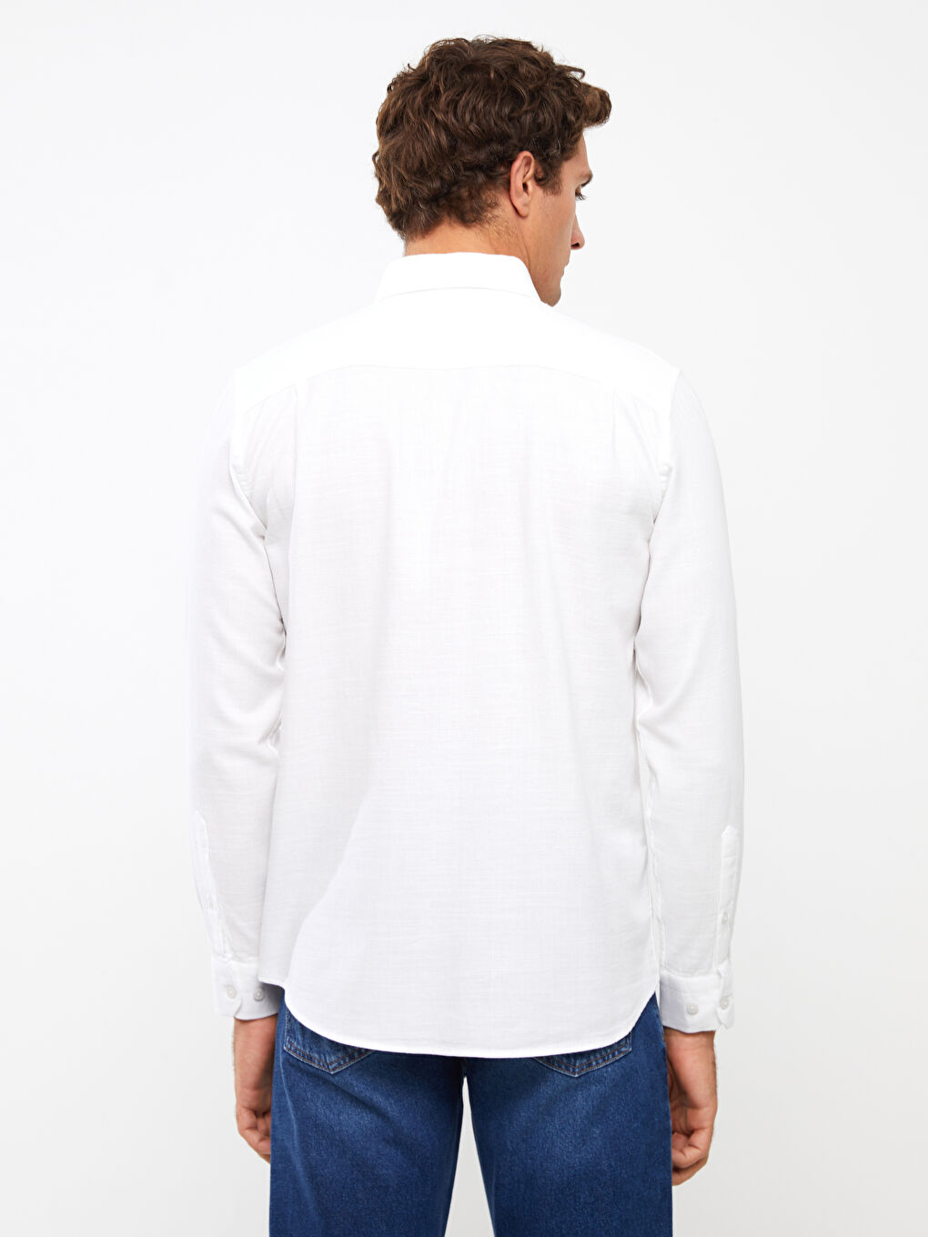 Regular Fit Long Sleeve Men's Shirt-4