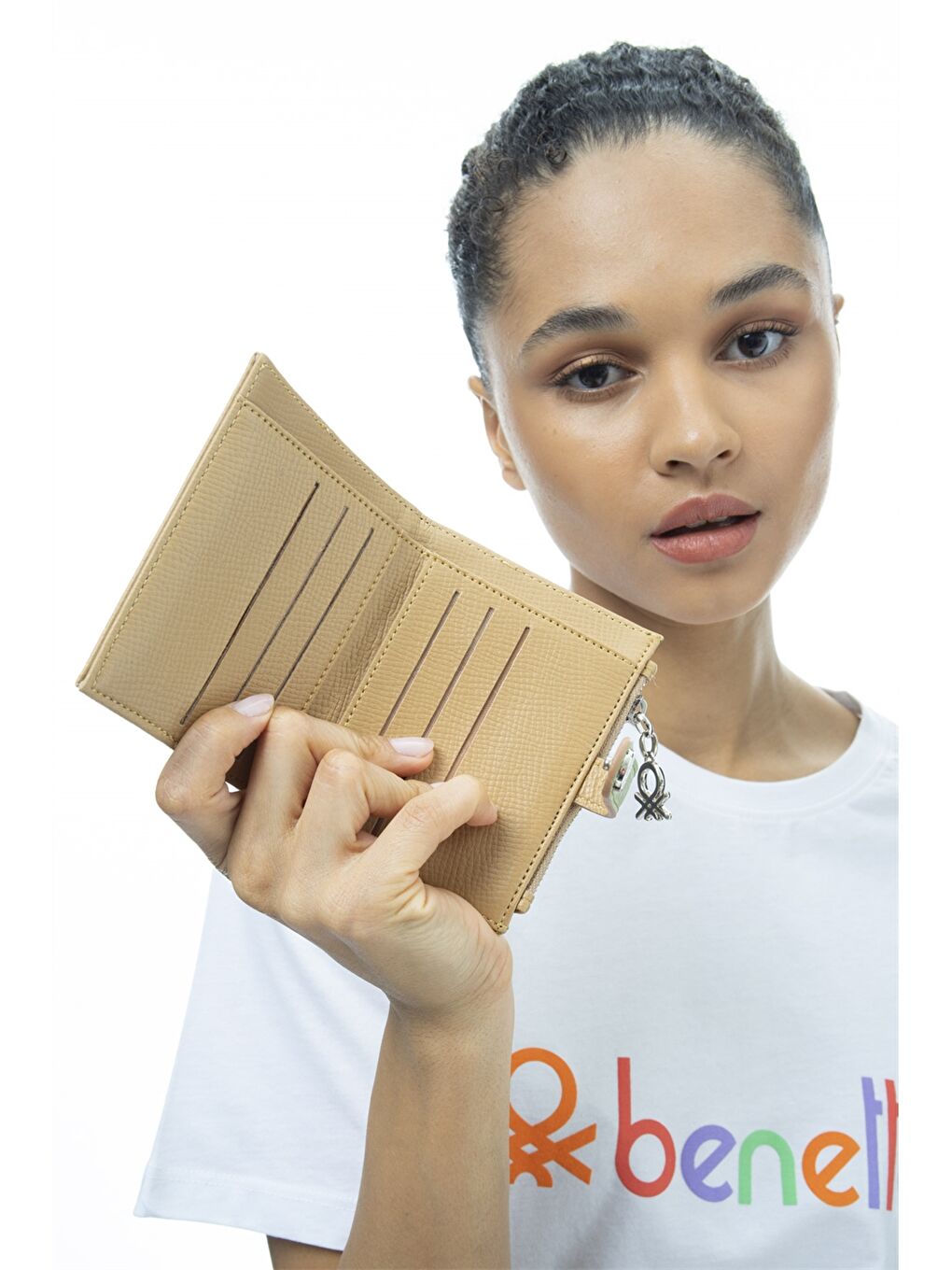 Yeşil Deri Görünümlü Kadın Cüzdan-1