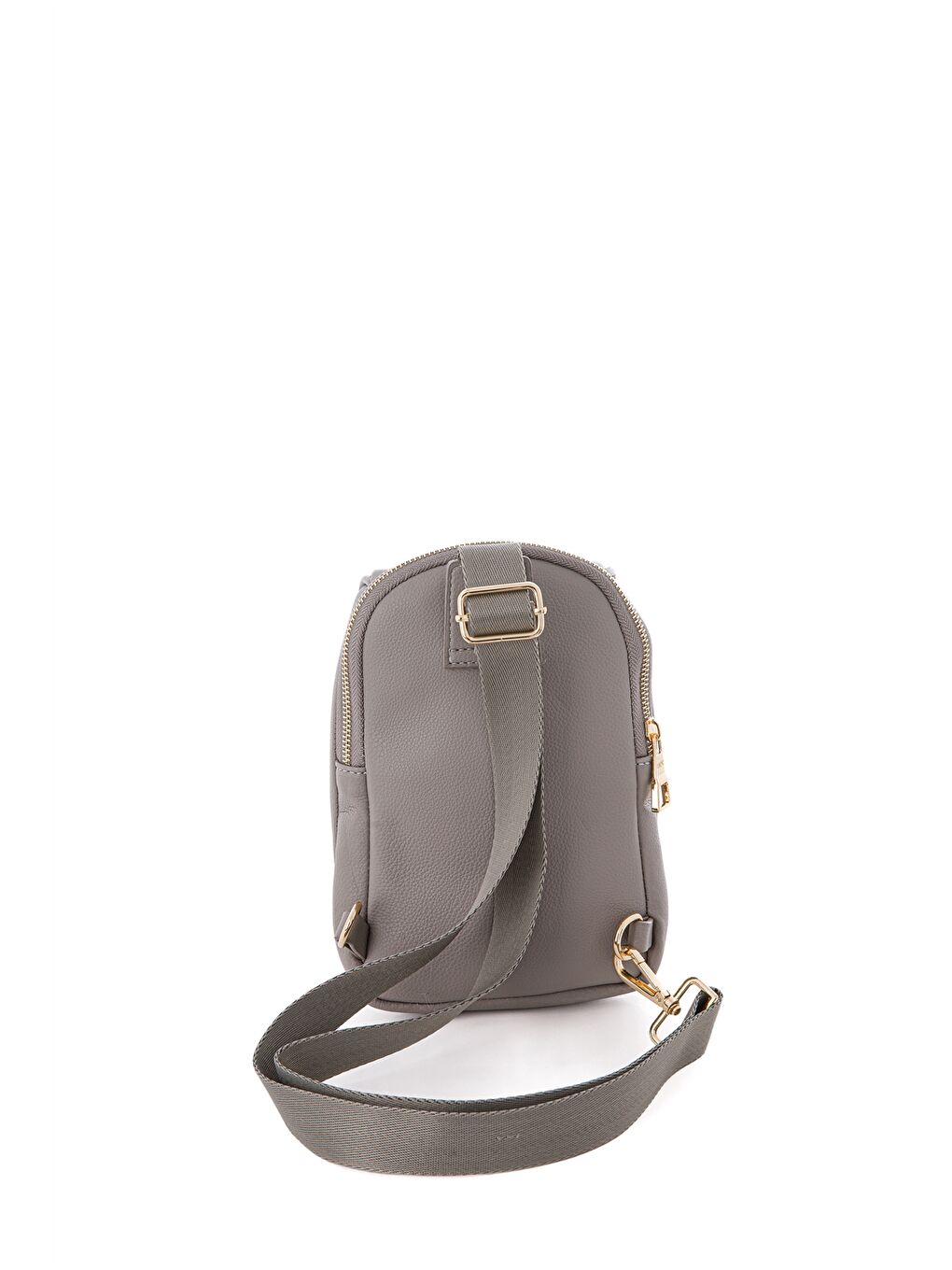 Kahverengi Deri Görünümlü Baskılı Kadın Göğüs Çantası-3