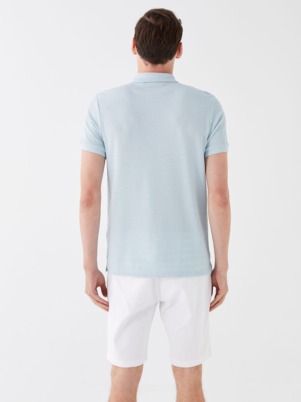 Polo Neck Short Sleeve Men's T-Shirt-4