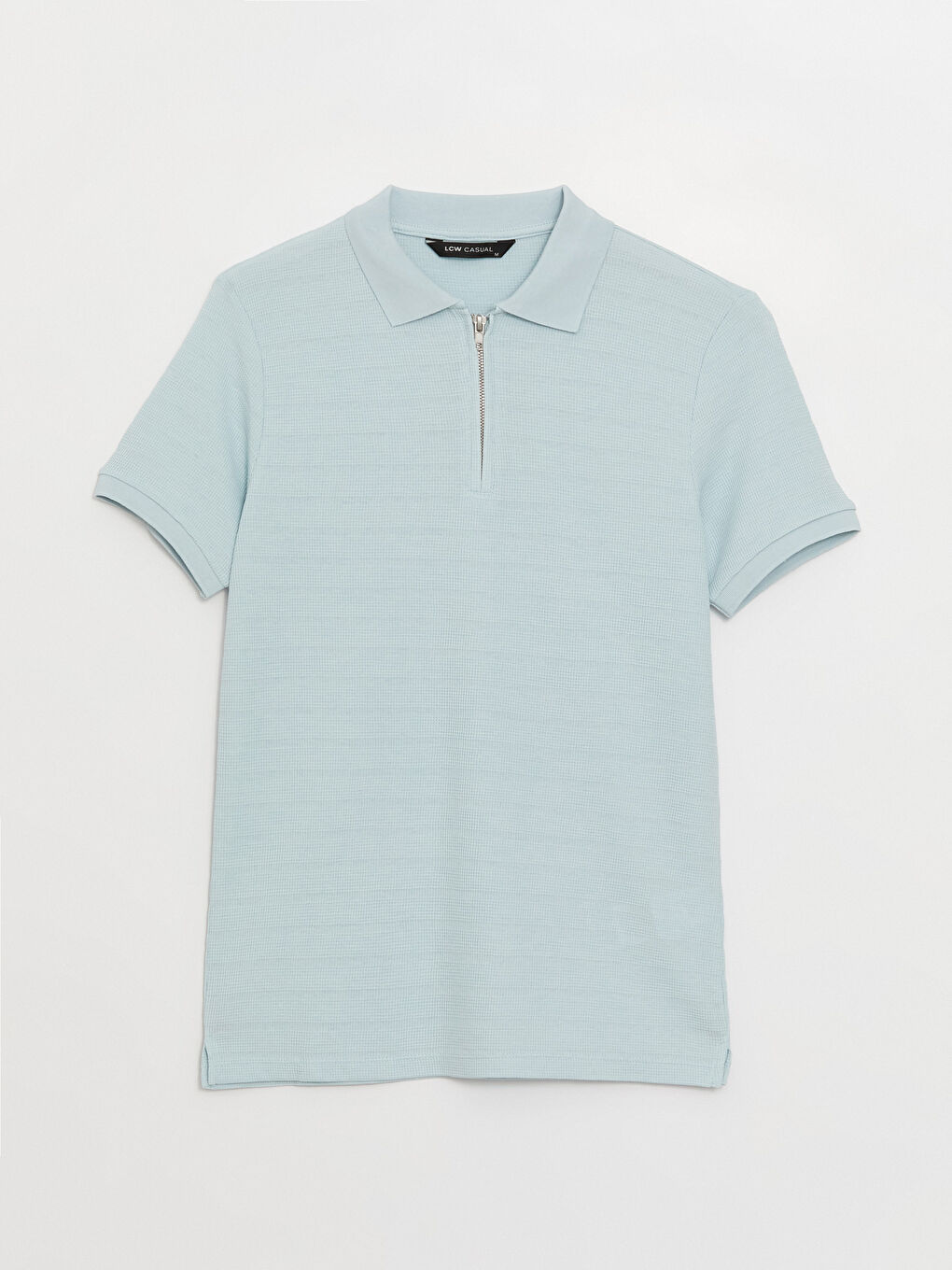 Polo Neck Short Sleeve Men's T-Shirt-5