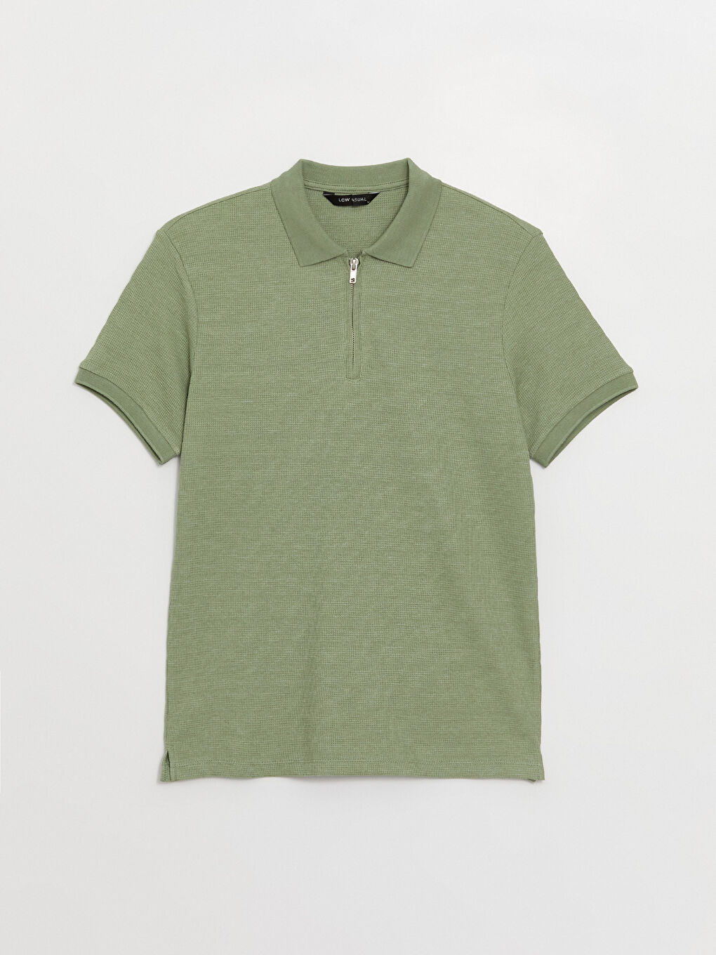 Polo Neck Short Sleeve Men's T-Shirt-5