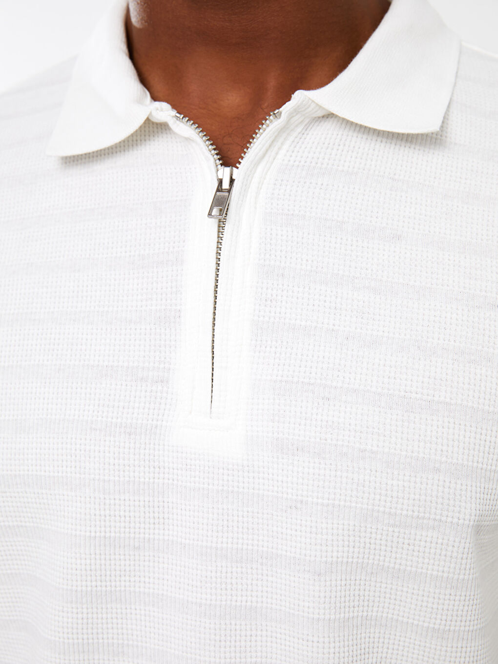 Polo Neck Short Sleeve Men's T-Shirt-3