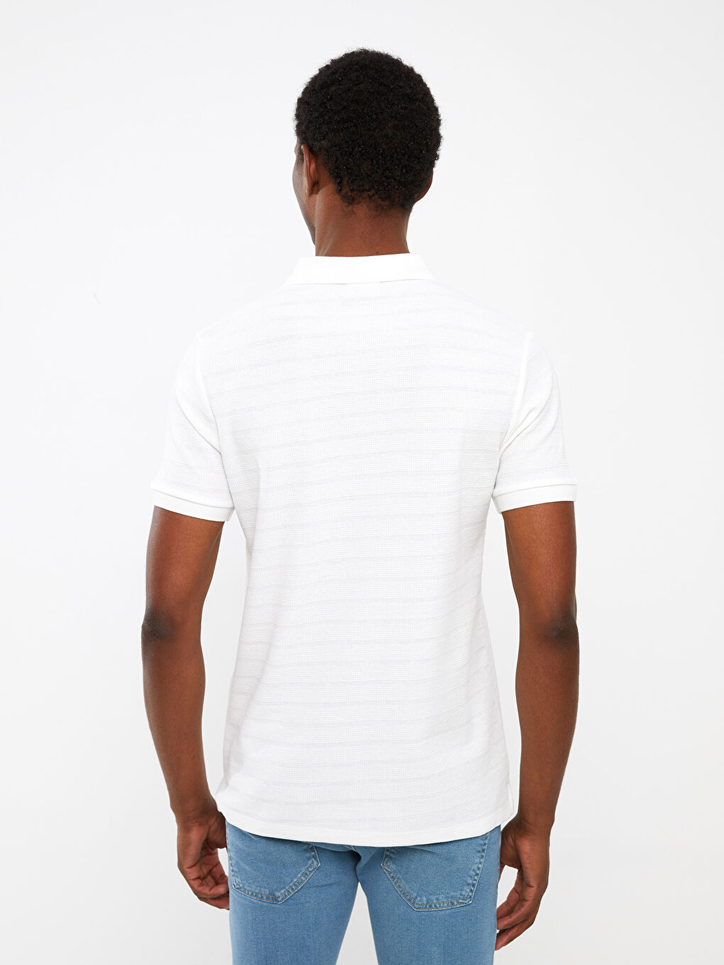 Polo Neck Short Sleeve Men's T-Shirt-4