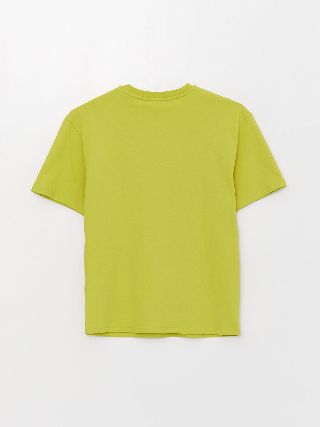 Yeşil Bisiklet Yaka Kısa Kollu Baskılı Penye Erkek Tişört-7