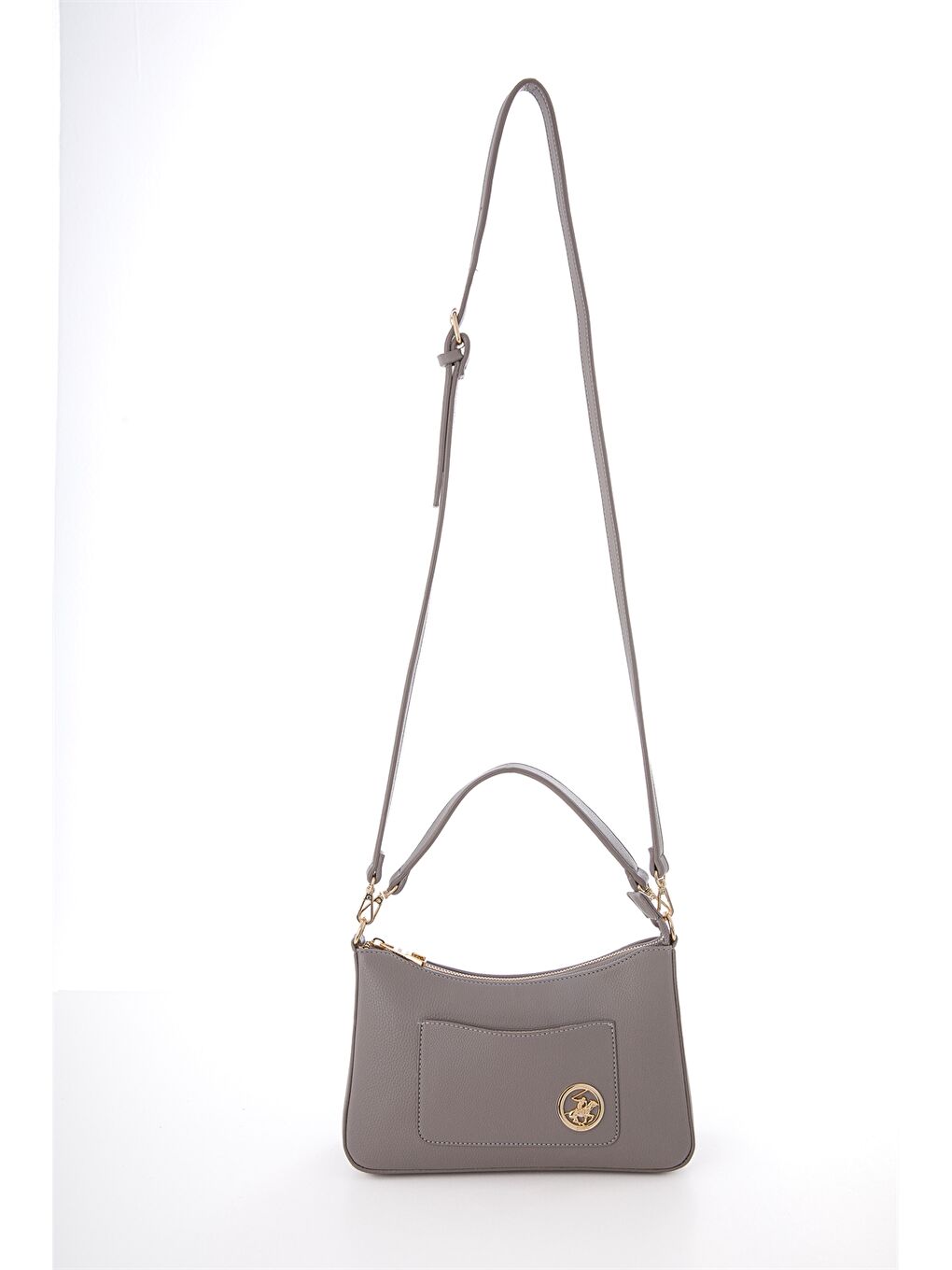 Kahverengi Deri Görünümlü Baskılı Kadın Omuz Çantası-1