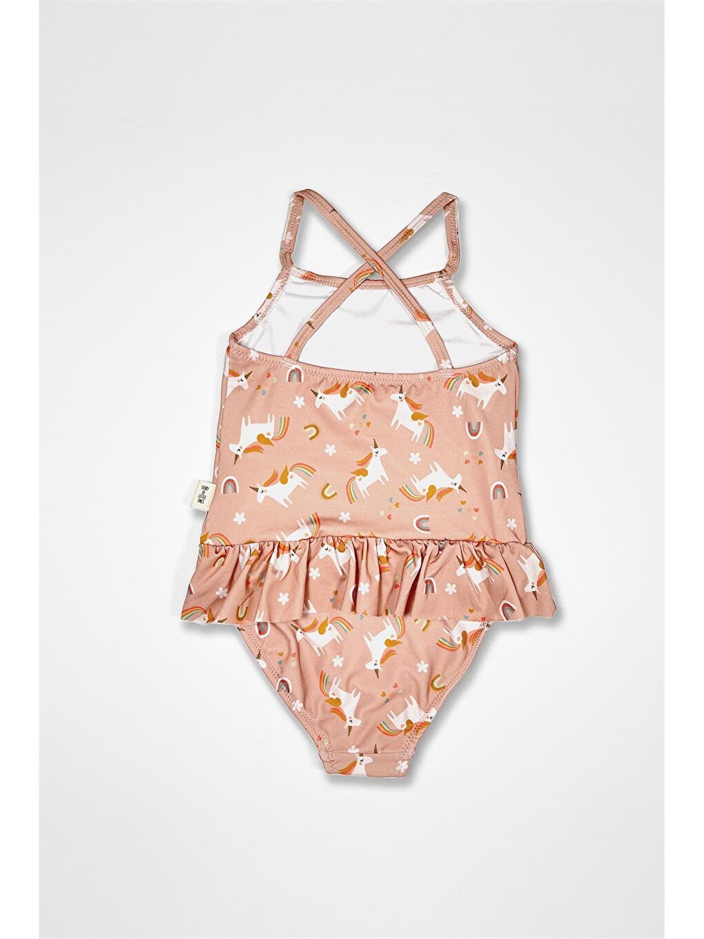 Karışık Esnek Kumaştan Kız Bebek Mayo-1