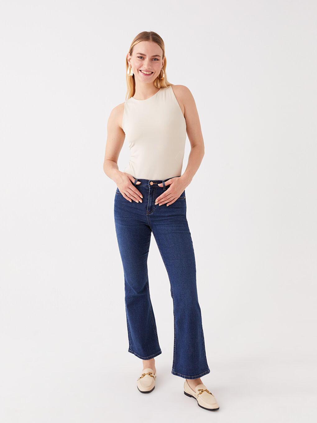 Women's Crew Neck Plain Bodysuit-2