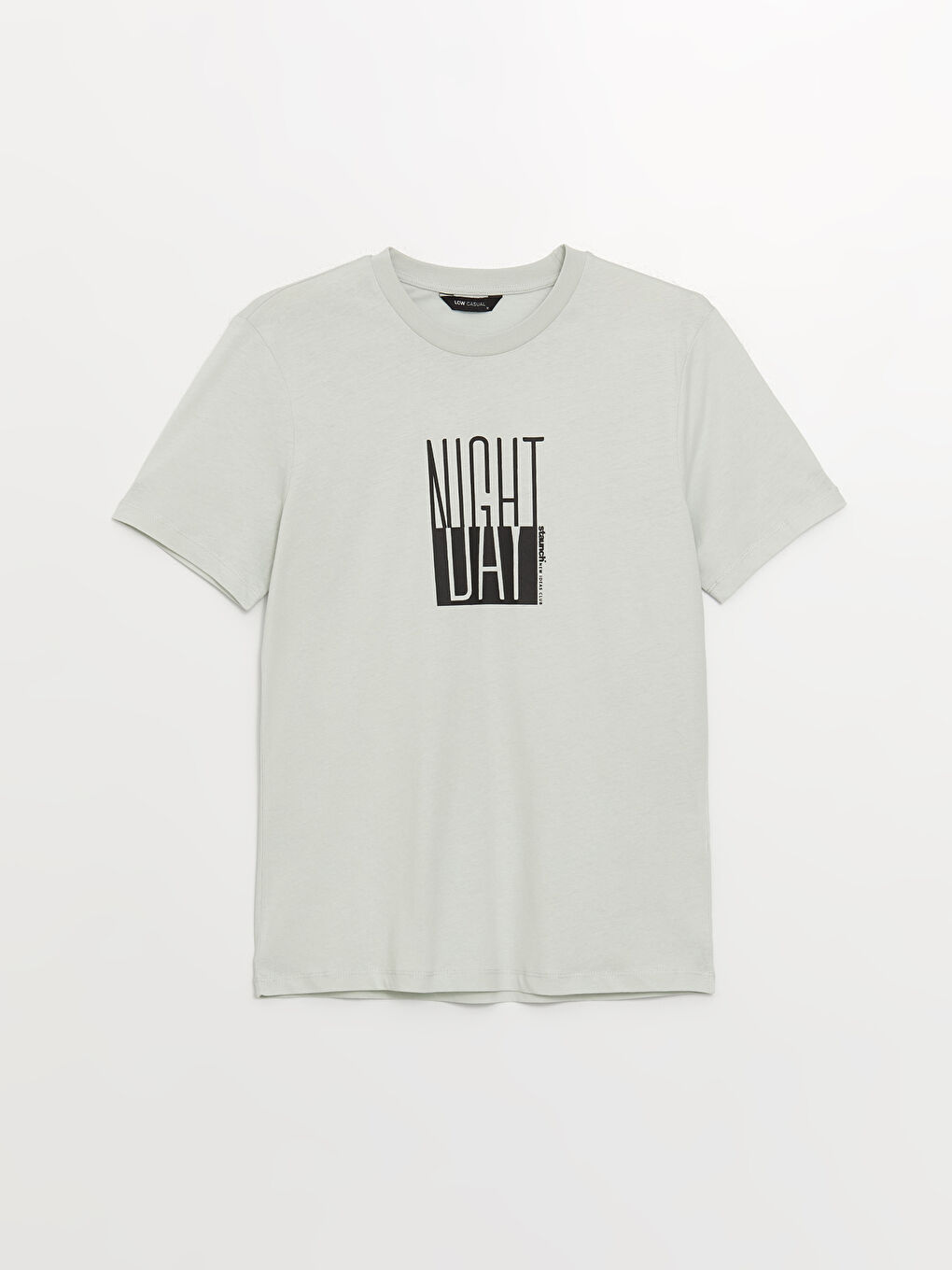 Crew Neck Short Sleeve Printed Combed Cotton Men's T-shirt-5