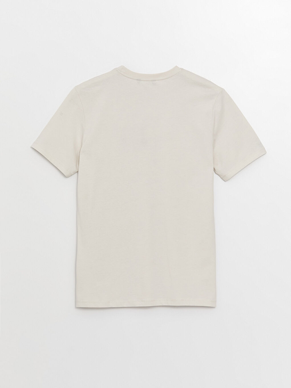 Crew Neck Short Sleeve Printed Combed Cotton Men's T-shirt-6