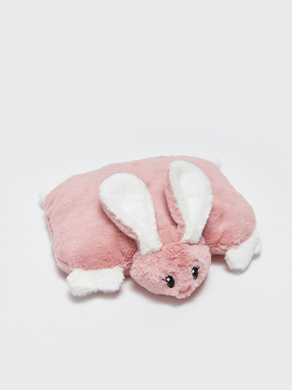 Embroidered Plush Rabbit Travel Pillow-1