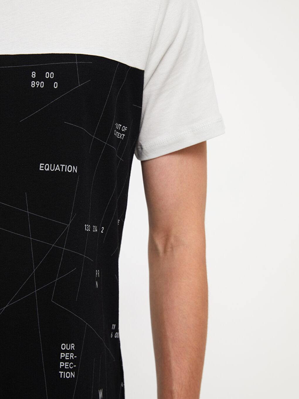 Crew Neck Short Sleeve Color Block Jersey Men's T-Shirt-3