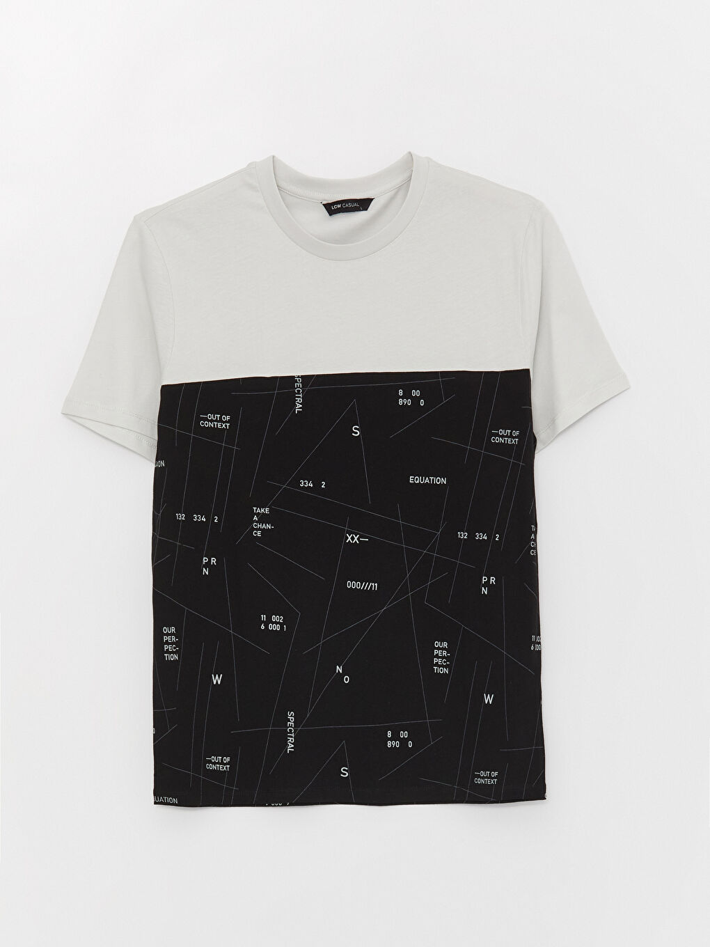 Crew Neck Short Sleeve Color Block Jersey Men's T-Shirt-5