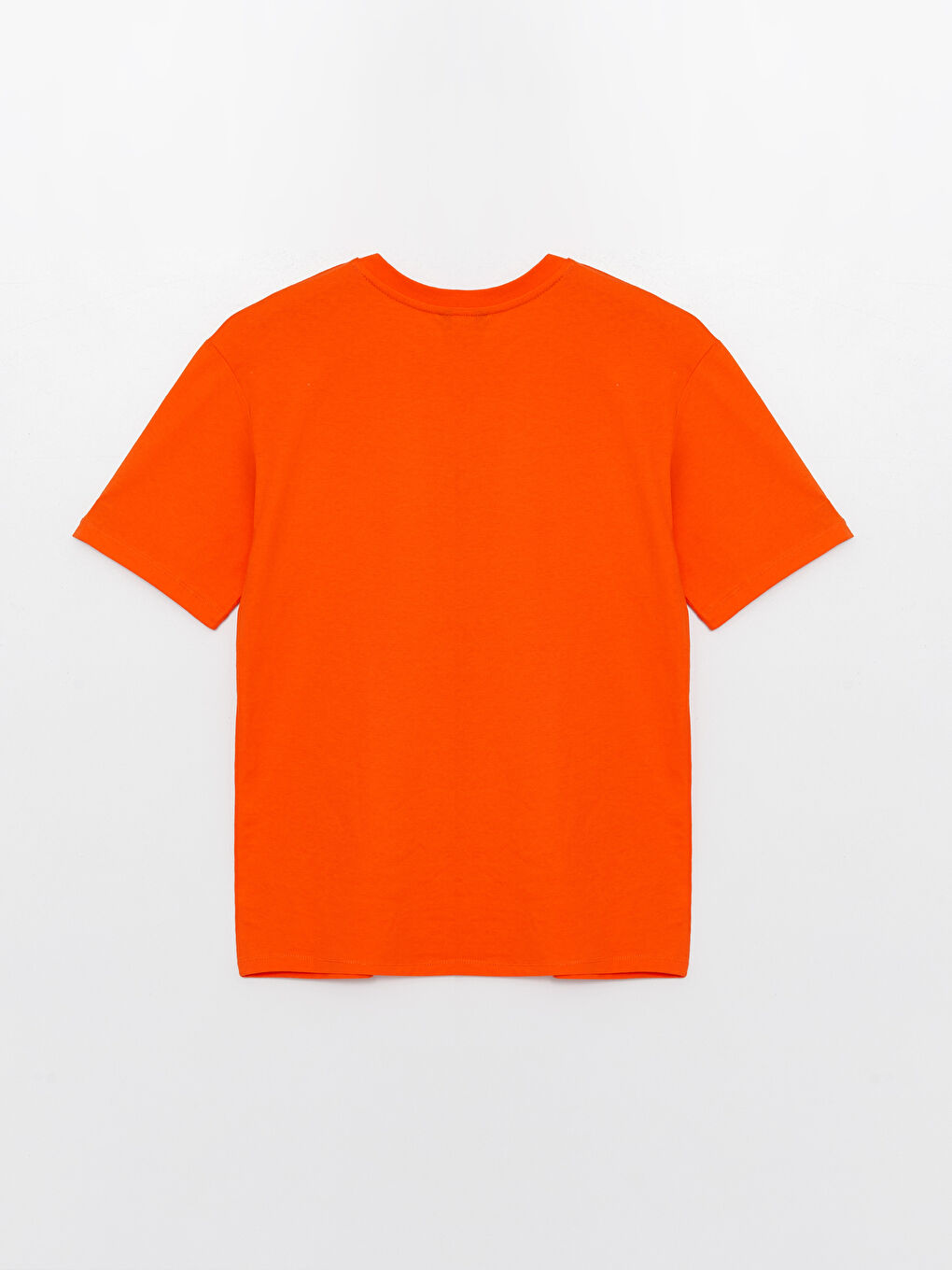 Crew Neck Short Sleeve Printed Combed Cotton Men's T-shirt-5