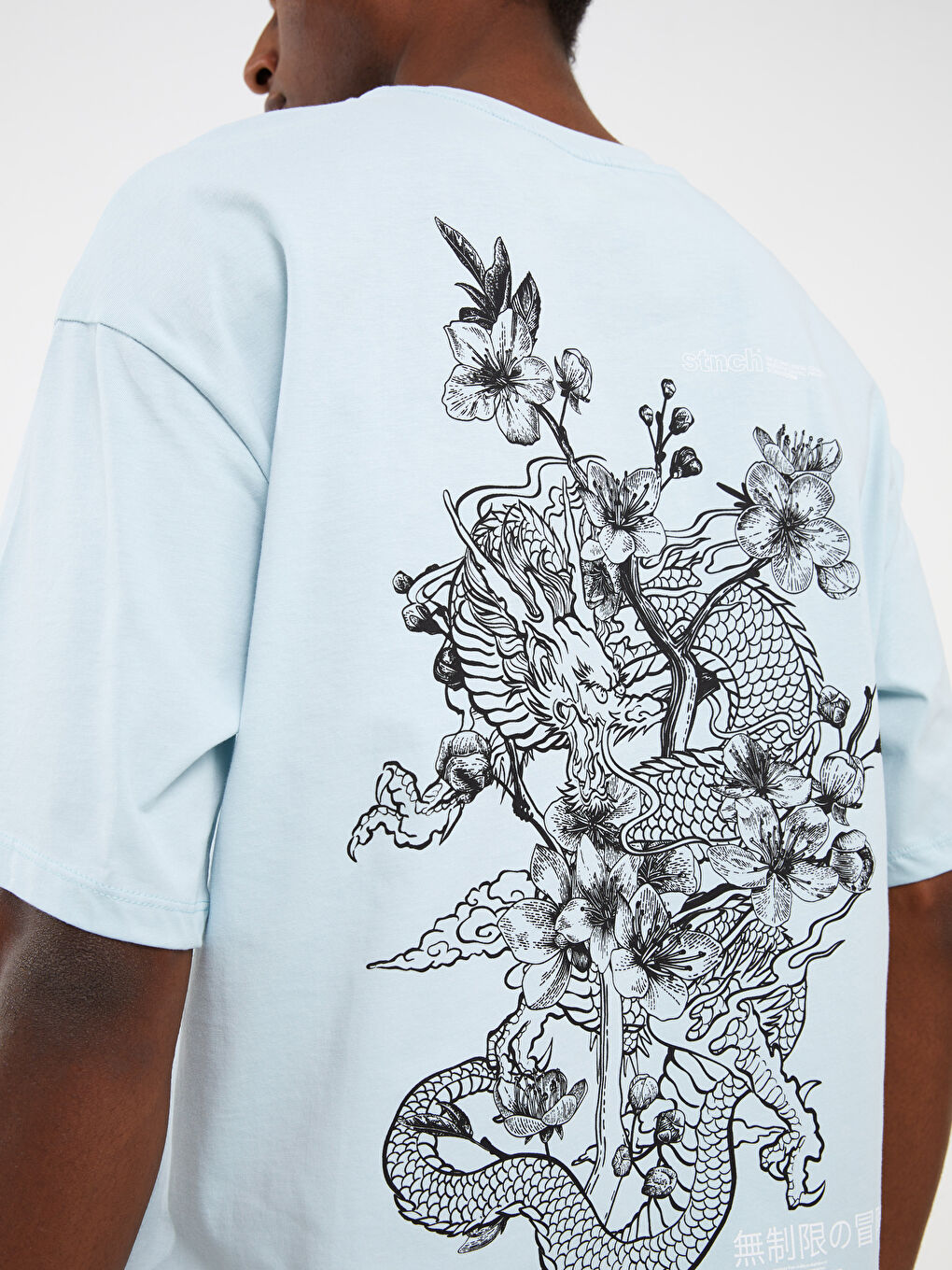 Crew Neck Short Sleeve Printed Combed Cotton Men's T-shirt-3