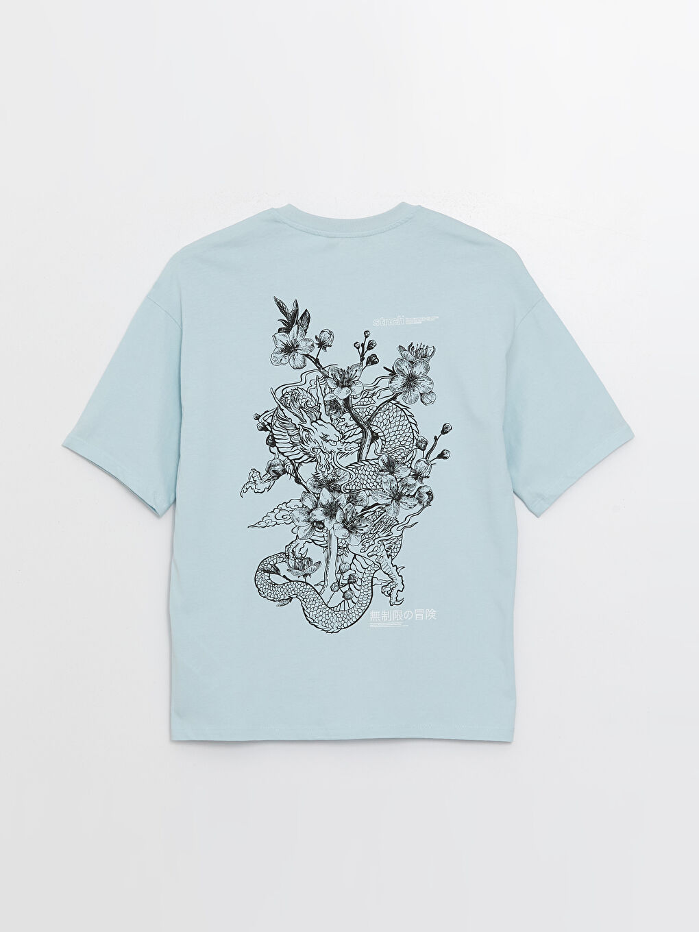 Crew Neck Short Sleeve Printed Combed Cotton Men's T-shirt-7