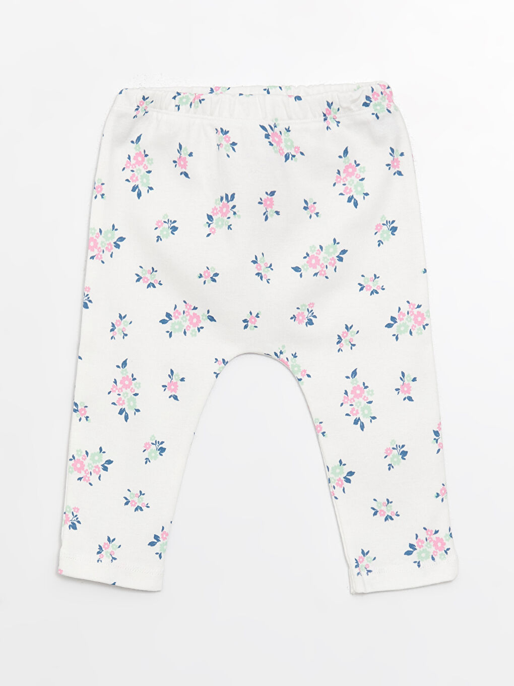 Elastic Waist Patterned Baby Girl Pants 2-Pack-1