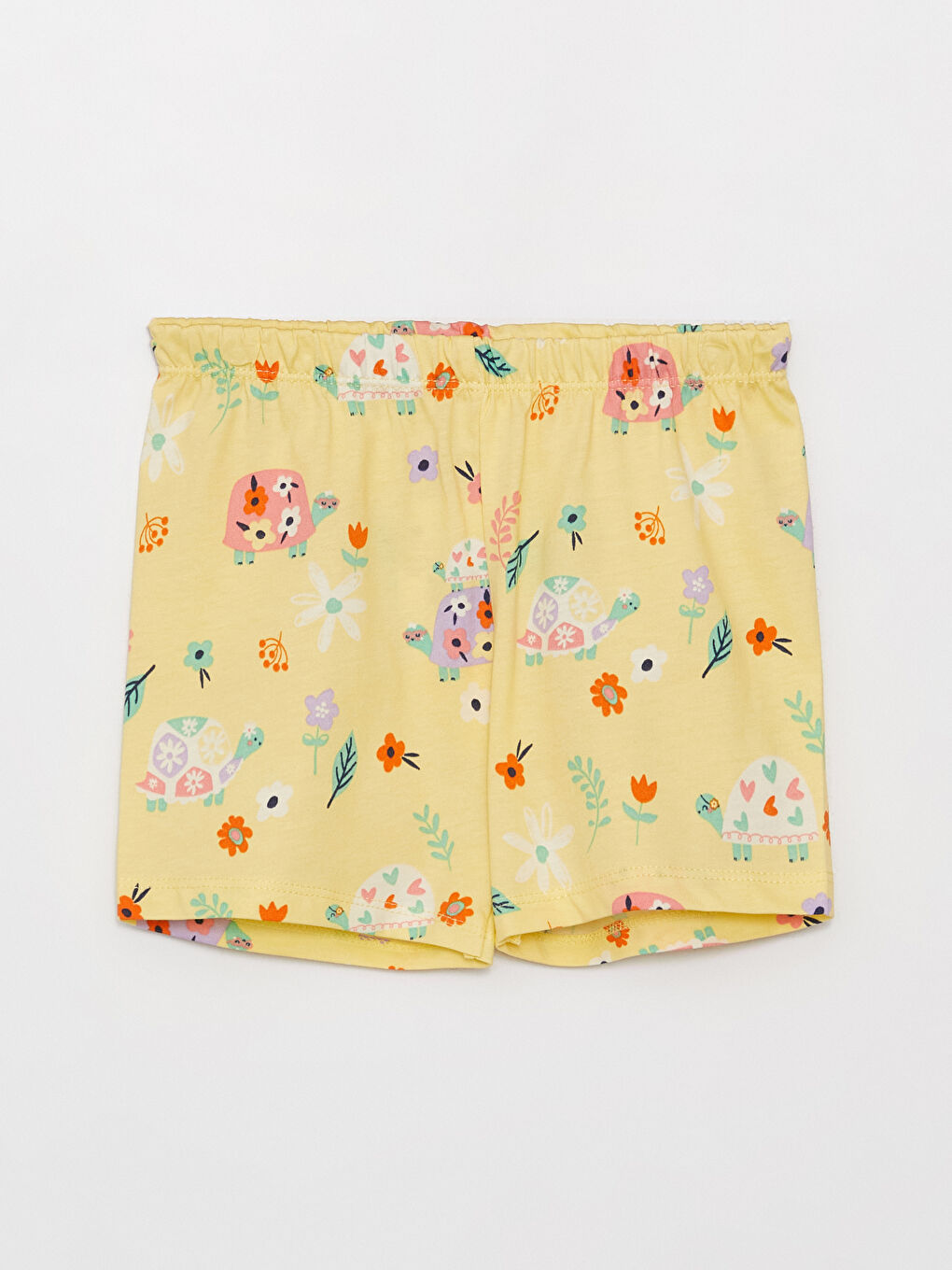 قيعان بيجامات للبنات الصغيرات بخصر مرن - مجموعتين-1